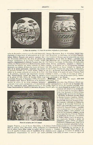 LAMINA ESPASA 10879: Ceramicas hechas por Jose Aragay
