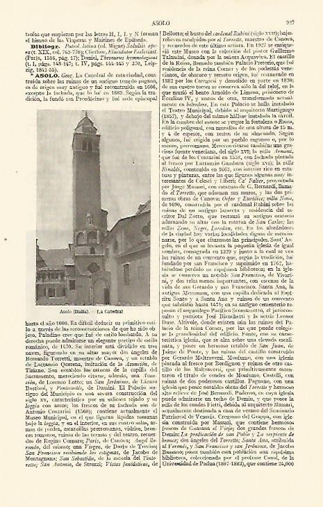 LAMINA ESPASA 10900: Catedral de Asolo Italia