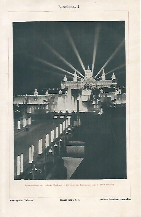 LAMINA ESPASA 10952: Iluminaciones en la Fira de Barcelona