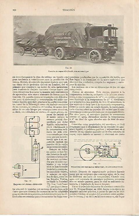 LAMINA ESPASA 11003: Camion de vapor Leyland