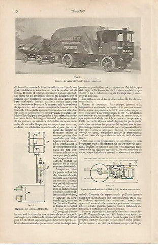 LAMINA ESPASA 11003: Camion de vapor Leyland