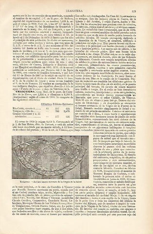 LAMINA ESPASA 11043: Antiguo manto bordado de la Virgen de la Salud de Traiguera Castellon