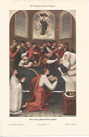 LAMINA ESPASA 11111: El transito de la Virgenpo D. Correa