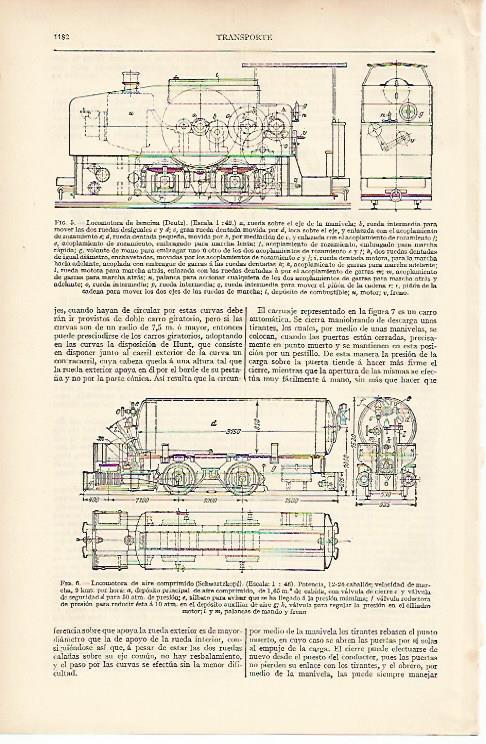 LAMINA ESPASA 11115: Locomotora de bencina Deutz