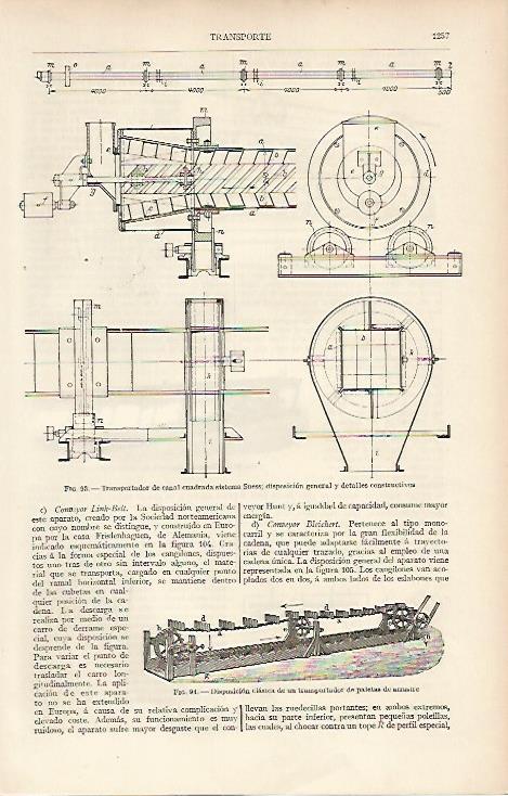 LAMINA ESPASA 11127: Transportador de canal cuadrada sistema Suess