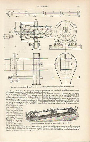 LAMINA ESPASA 11127: Transportador de canal cuadrada sistema Suess