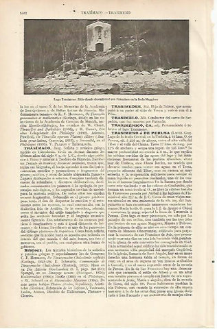 LAMINA ESPASA 11171: Lago Trasimeno Italia