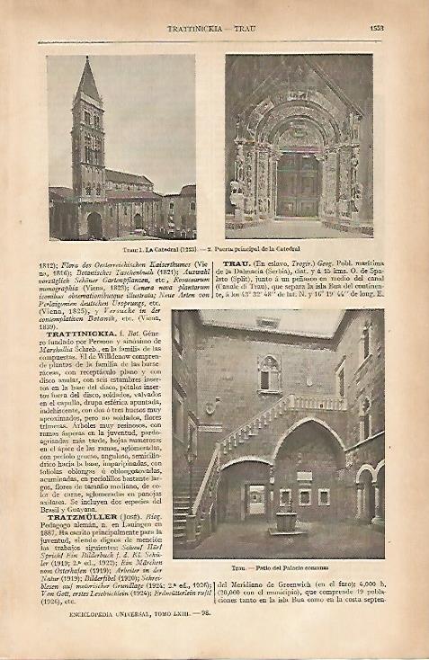 LAMINA ESPASA 11178: Catedral de Tragir Croacia