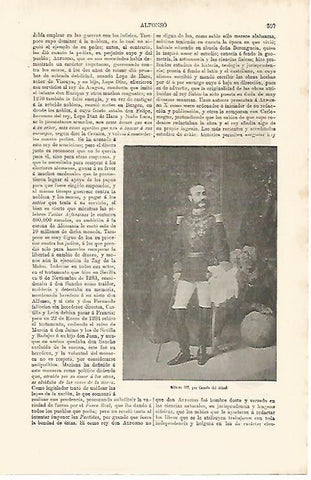 LAMINA ESPASA 11191: Retrato de Alfonso XII por Casado