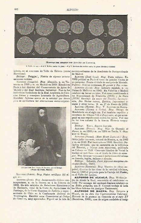 LAMINA ESPASA 11197: Monedas de Alfonso de Castilla