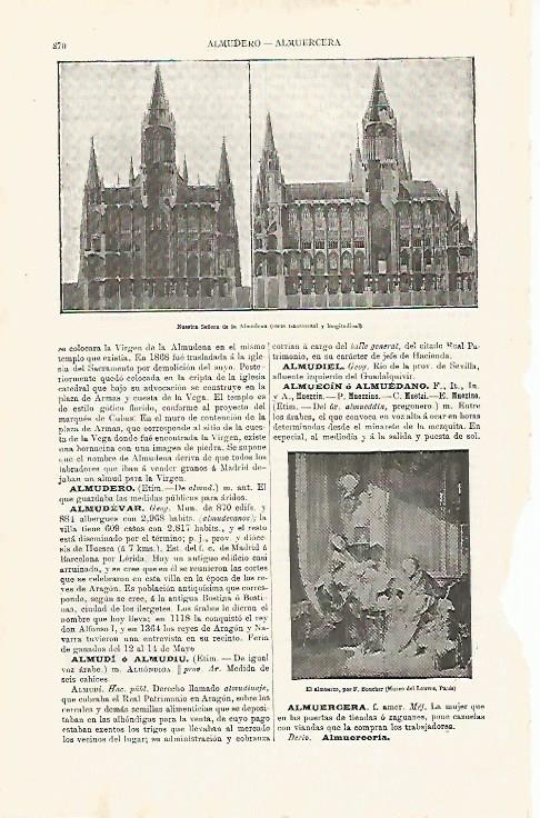LAMINA ESPASA 11261: Nuestra Señora de la Almudena en Madrid