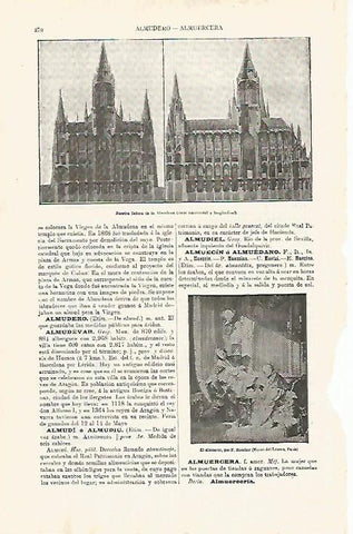 LAMINA ESPASA 11261: Nuestra Señora de la Almudena en Madrid