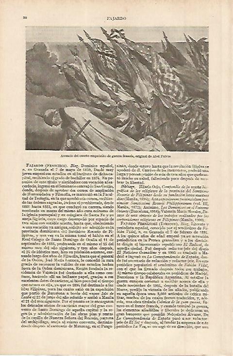 LAMINA ESPASA 11292: Anuncio del cuarto emprestito de guerra frances de A. Faivre