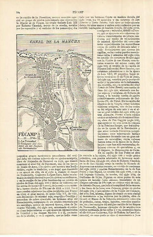 LAMINA ESPASA 11297: Plano de Fecamp Francia