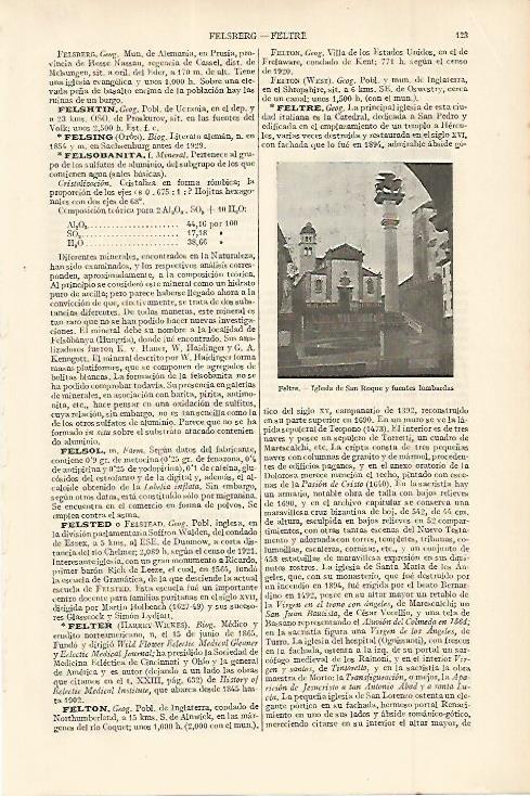 LAMINA ESPASA 11300: Iglesia de San Roque en Feltre Italia