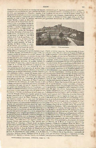 LAMINA ESPASA 11302: Vista panoramica de Fermo Italia