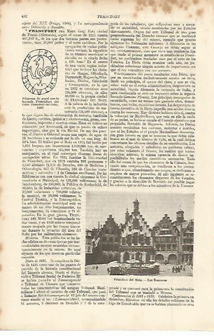 LAMINA ESPASA Alemania 11334: Los Romanos en Francfort del Main Alemania