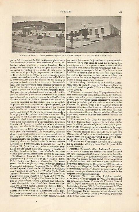 LAMINA ESPASA 11347: Fuentes de Leon