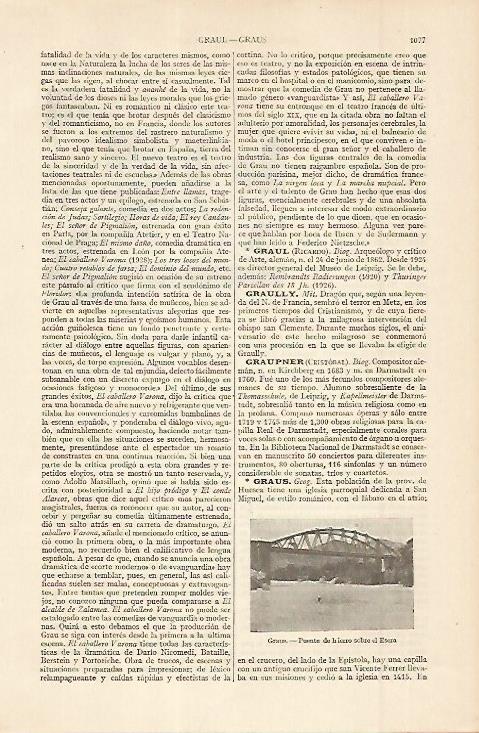 LAMINA ESPASA 11385: Puente de Graus Huesca
