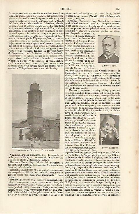 LAMINA ESPASA 11417: Torre mudejar de Herrera de los Navarros