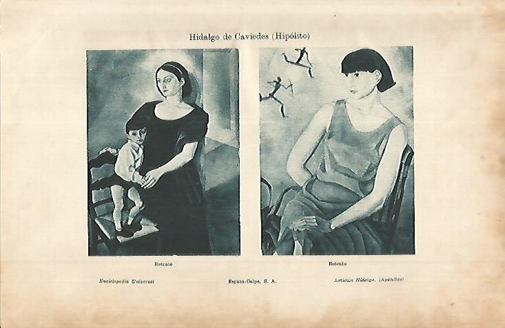 LAMINA ESPASA 11418: Retratos por H. Hidalgo de Caviedes