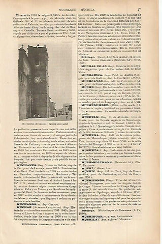 LAMINA ESPASA 11427: Iglesia de Muchamiel Alicante