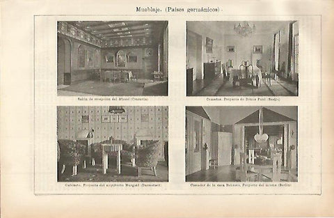LAMINA ESPASA 11437: Muebles germanicos