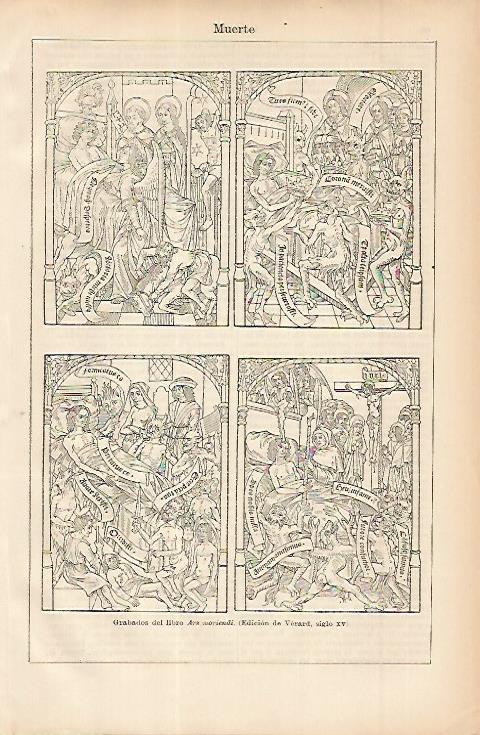 LAMINA ESPASA 11443: Grabados del Ars Moriendi