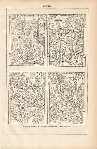 LAMINA ESPASA 11443: Grabados del Ars Moriendi
