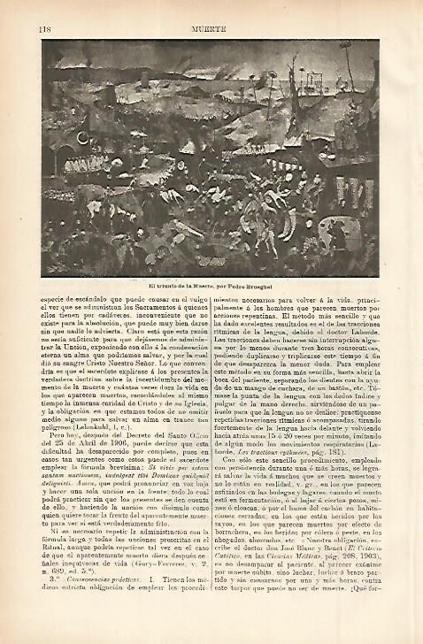 LAMINA ESPASA 11447: El triunfo de la Muerte por Brueghel