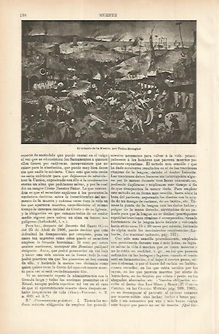 LAMINA ESPASA 11447: El triunfo de la Muerte por Brueghel