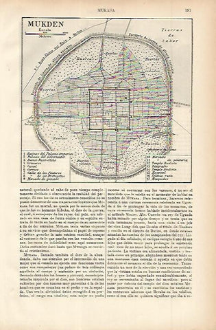 LAMINA ESPASA 11470: Plano de Mukden China