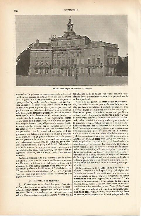 LAMINA ESPASA 11493: Palacio municipal de Aleuzon Francia