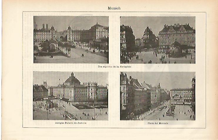 LAMINA ESPASA 11502: Vistas de Munich