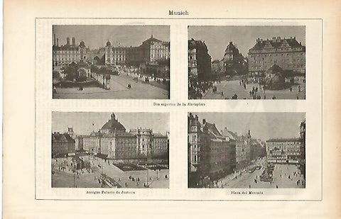 LAMINA ESPASA 11502: Vistas de Munich