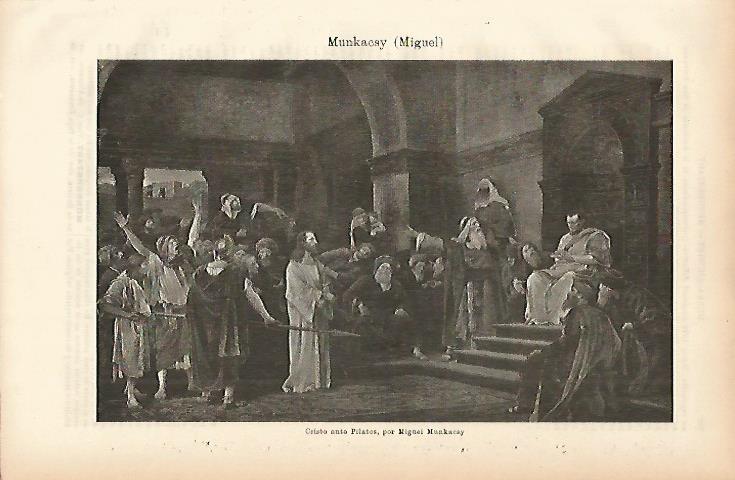 LAMINA ESPASA 11514: Cristo ante Pilatos por Munkacsy