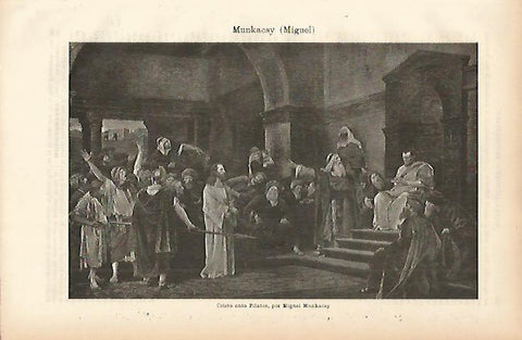 LAMINA ESPASA 11514: Cristo ante Pilatos por Munkacsy