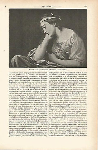LAMINA ESPASA 11548: La Melancolia por Lagrenee
