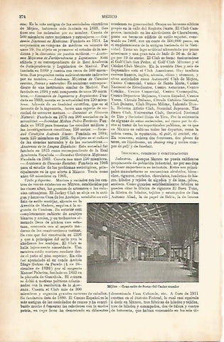 LAMINA ESPASA 11551: Salon de fiestas del Casino español de Mexico