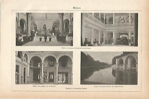 LAMINA ESPASA 11565: Patios y jardines mejicanos