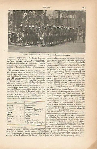 LAMINA ESPASA 11570: Seccion de rurales de Mexico