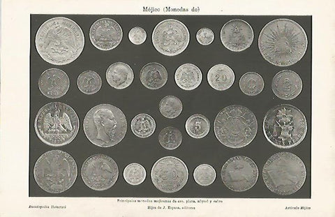 LAMINA ESPASA 11575: Monedas de Mexico