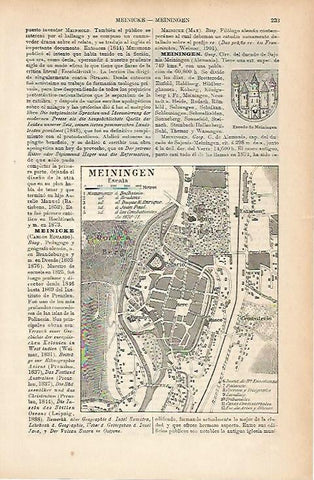 LAMINA ESPASA 11592: Plano de Meiningen