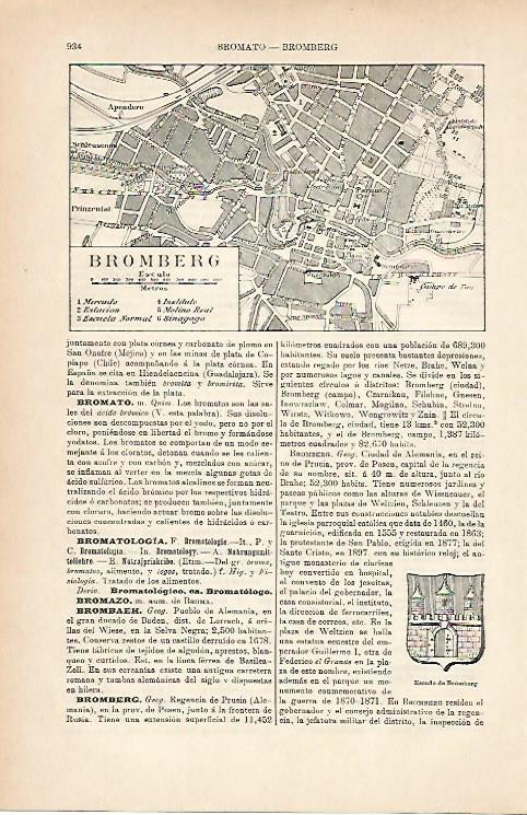 LAMINA ESPASA 11623: Mapa de Bromberg