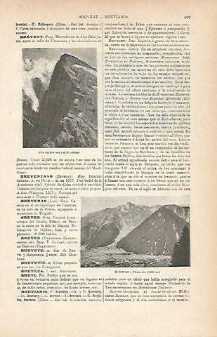 LAMINA ESPASA 11645: Pico del Brevent y el Montblanc