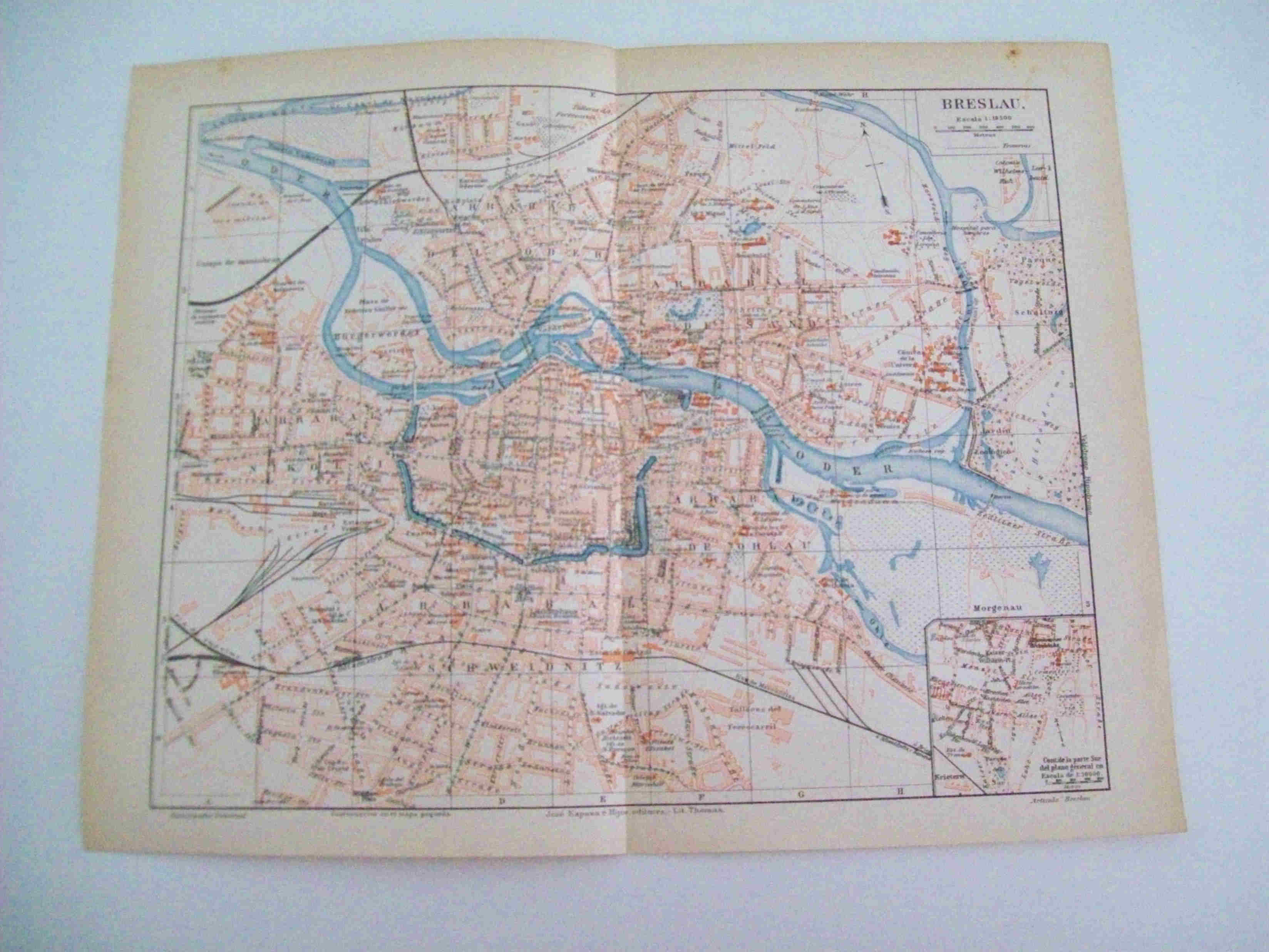 LAMINA ESPASA 11654: Mapa de Breslau