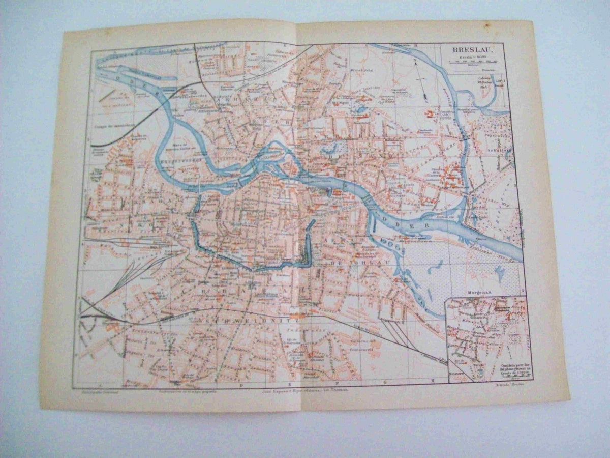 LAMINA ESPASA 11654: Mapa de Breslau