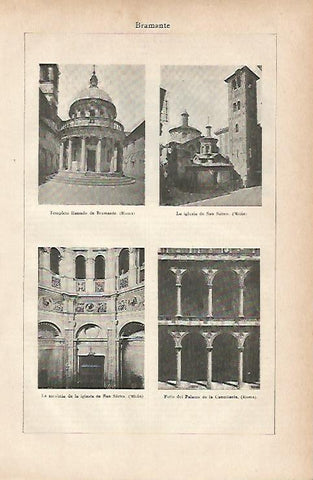 LAMINA ESPASA 11693: Vistas de Bramante