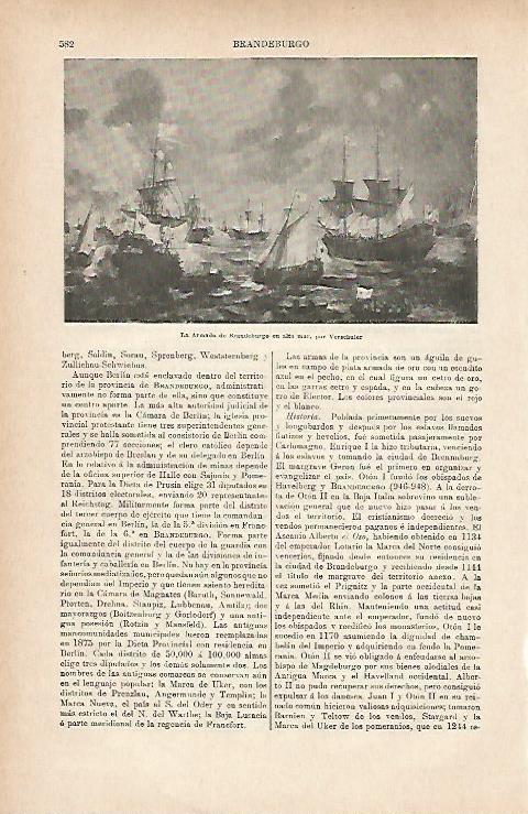 LAMINA ESPASA 11694: La Armada de Brandeburgo por Verschuier