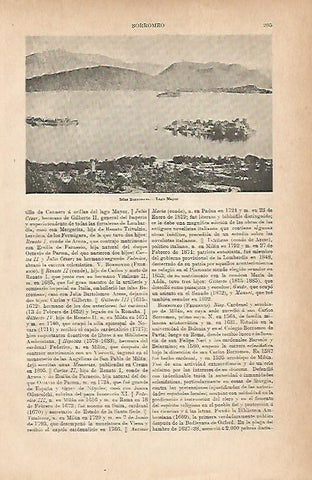 LAMINA ESPASA 11745: Islas Borromeas. Lago Mayor